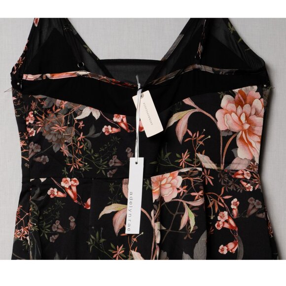 Adelyn Rae Rosanna Anthropologie Black Floral Jumpsuit Large L NWT $178 MSRP - Picture 5 of 5